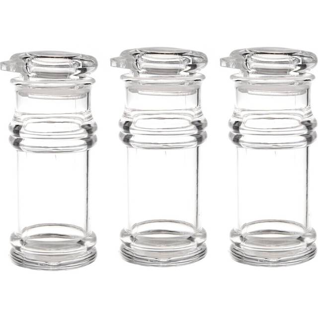 3X Clear Acrylic Soy Sauce Vinegar Olive Oil Bottle BBQ Dispenser Shaker 100Ml
