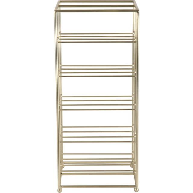 Wine Rack, 10 Bottles, Gold-Look Metal