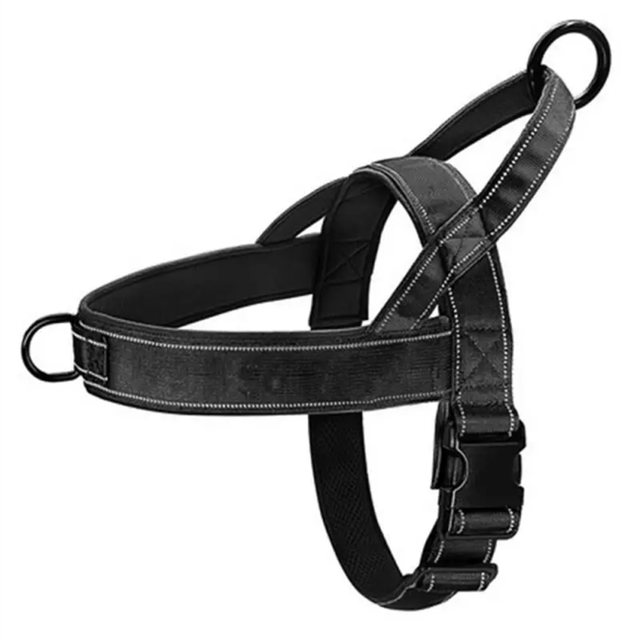 Nylon Durable Dog Harness No Pull Pet Harness with Handle Reflective Training Harness for Small Medium Large Dog, L-B