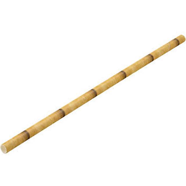 24 X Paper Natural Bamboo Straw Biodegradable Drinks Straws 8 (20cm) Box Of 250