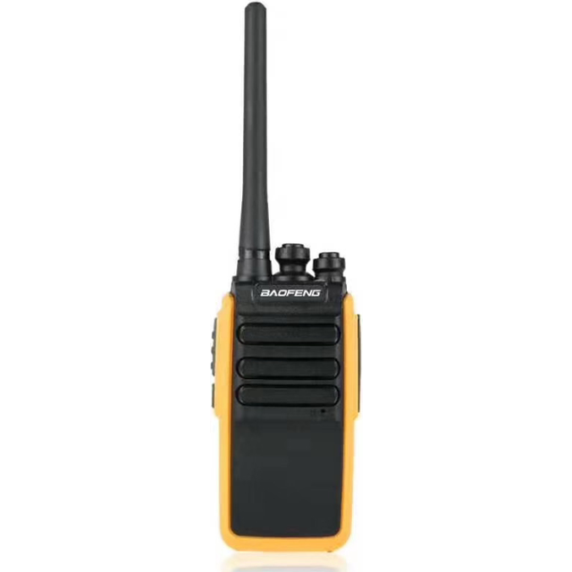 (Yellow) 5W 400-470MHz Mini Walkie Talkie 16 Channels 1-5km Distance UV Dual Band Two-way Intercom Handheld Hotel Civilian Radio