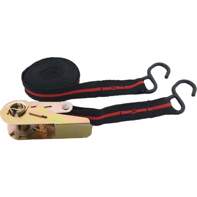 Lashing strap 5m x 24mm with ratchet and heavy hooks WT3920