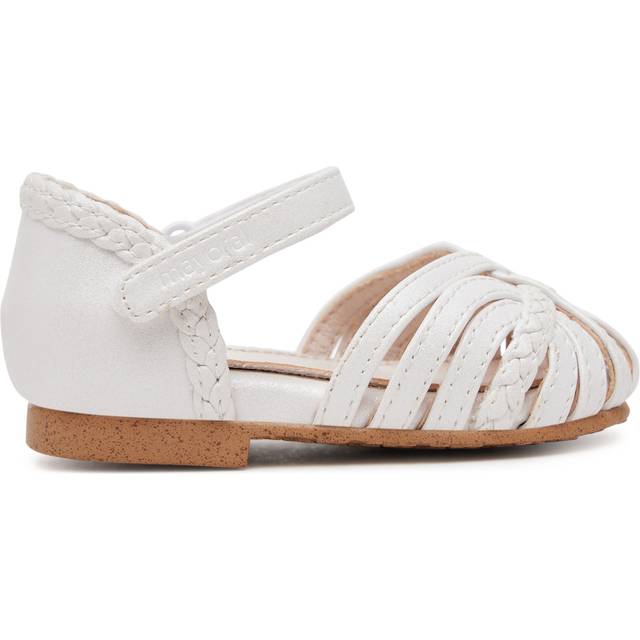 Mayoral Baby Girls White Faux Leather Sandals - 20