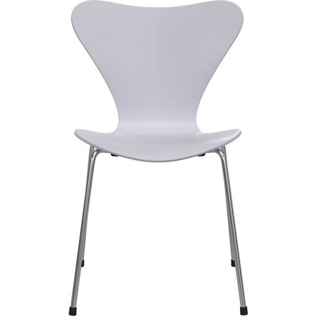 Fritz Hansen - Sjuan 3107 stol stålstativ krom 7:14 AM violet - Matstolar - Arne Jacobsen - Lila - Metall