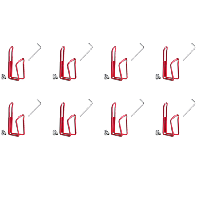 Red Bicycle Bottle Cage Compatible With Any Standard Water