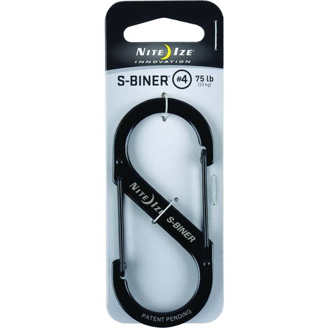 Nite Ize S-Biner Dual Carabiner Stainless Steel #4 S-Biner Dual Carabiner Stainless Steel #4 - Black, #4