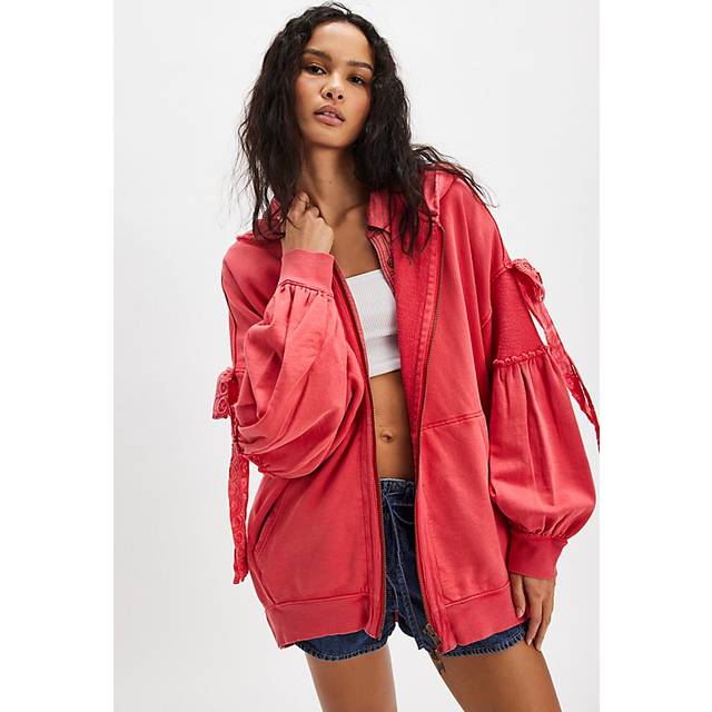 Bow Girl Sweatshirt in Flame Red, Size: XL