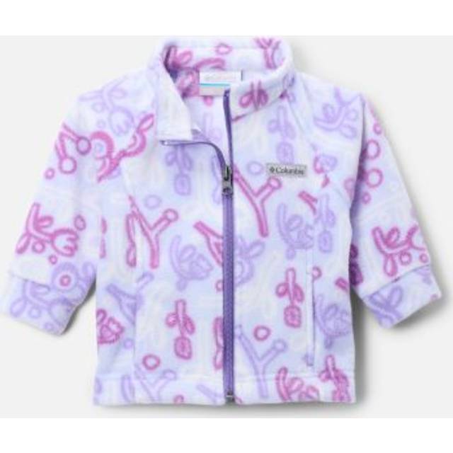 Columbia Girls Infant Benton Springs II Printed Fleece Jacket- - Purple (18/24)