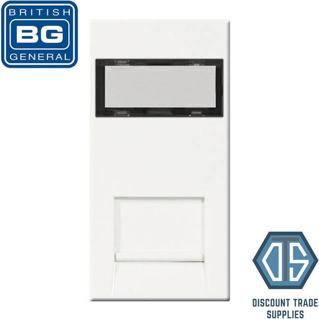 Bg nexus white emrj45c5ew cat5e rj45 outlet euro module idc data socket ethernet