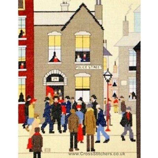 The arrest - the lowry collection cross stitch kit by bothy threads
