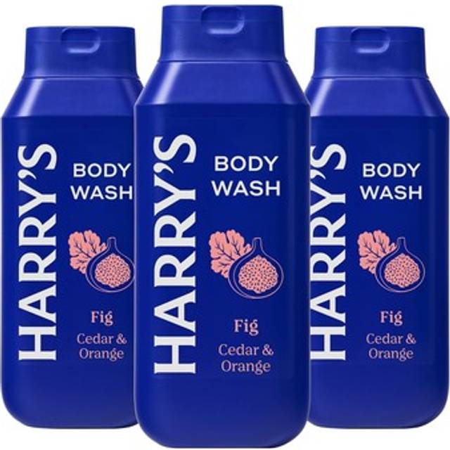 Harry's Men's Body Wash - Fig - (3 Pack) 18 fl oz - Shower Gel for Men - No Parabens  Sulfates  or Dyes