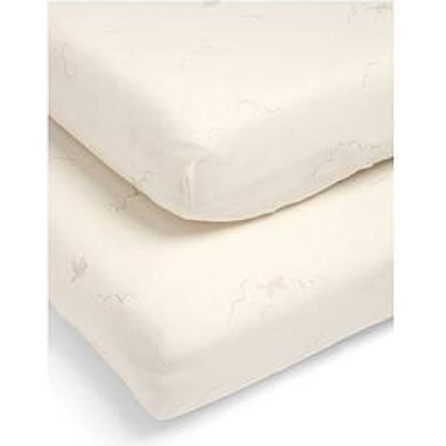 Cotbed Fitted Sheets (2 pack) Welcome to the World Duckling - Cream - Multi