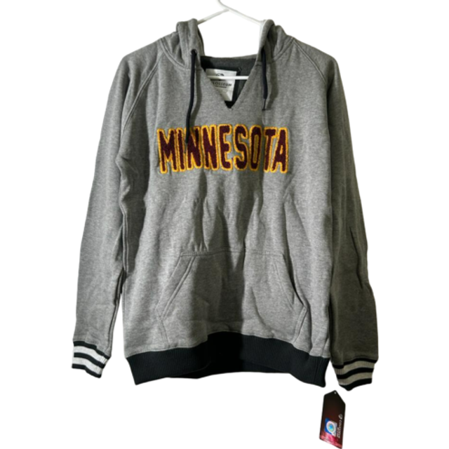 Colosseum women's minnesota golden gophers pullover hoodie, gray