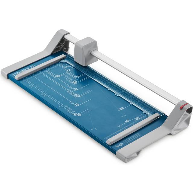Dahle 507 A4 Self-Sharpening Paper Trimmer Guillotine with Safety Cutting Protection, Blue