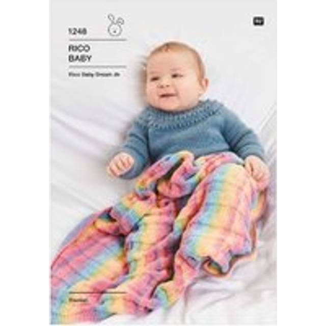 Rico Knitting Pattern Baby Blanket in Baby Dream DK (1248)