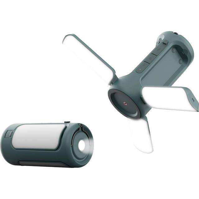 Rechargeable LED Camping Lamp and Flashlights 6000mAh Battery for Camping Hiking without BT speaker green