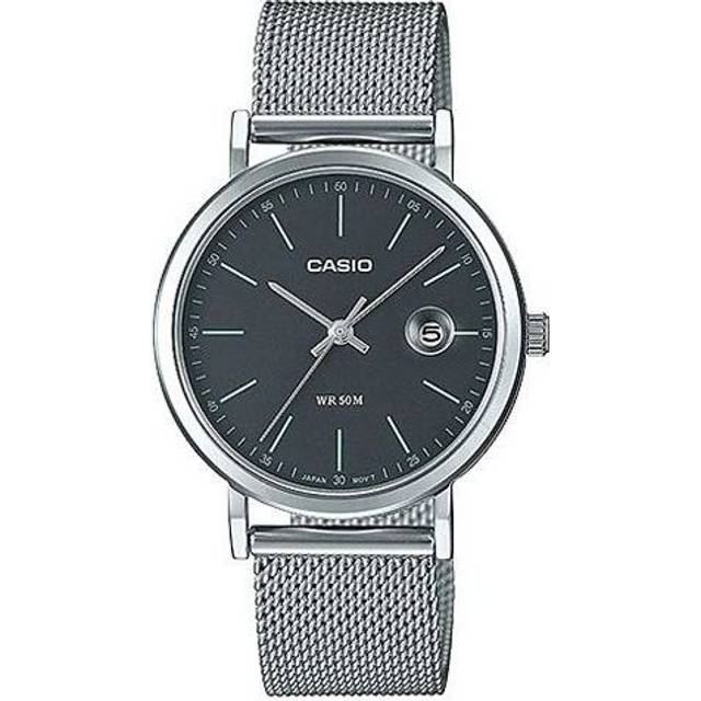 CASIO Hand Calendar Wrist Gray Analog LTP-E175M-1EVDF - Grey - Free