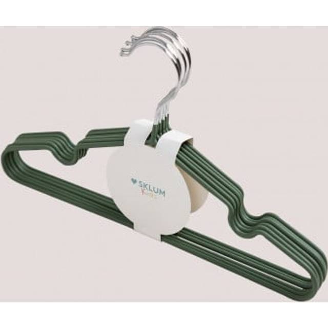 Set Of 6 Kids Hangers Anttal Green Grass Sklum