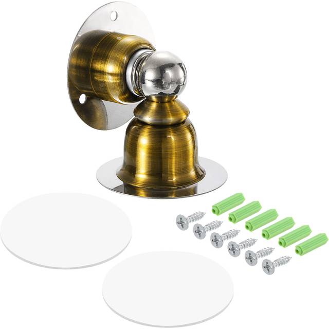 Magnetic Door Stopper, Stainless Steel Magnets Door Stops, Brass Tone