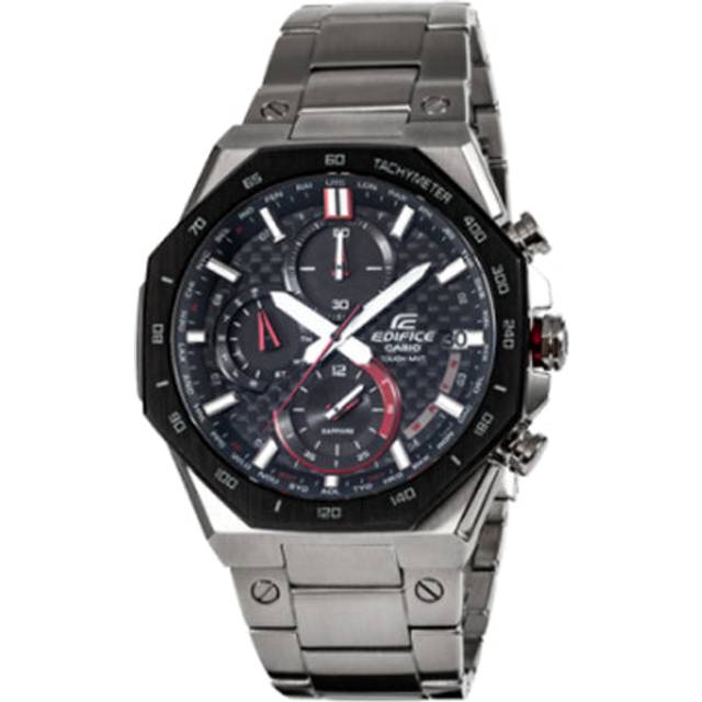 Casio Edifice Analog Octagon Watch 'Crystal Silver Black' EQW-A2100 - Free