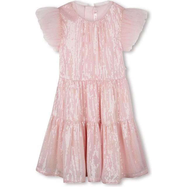 Billieblush Girls Pink Sequinned Tulle Dress - 10 year