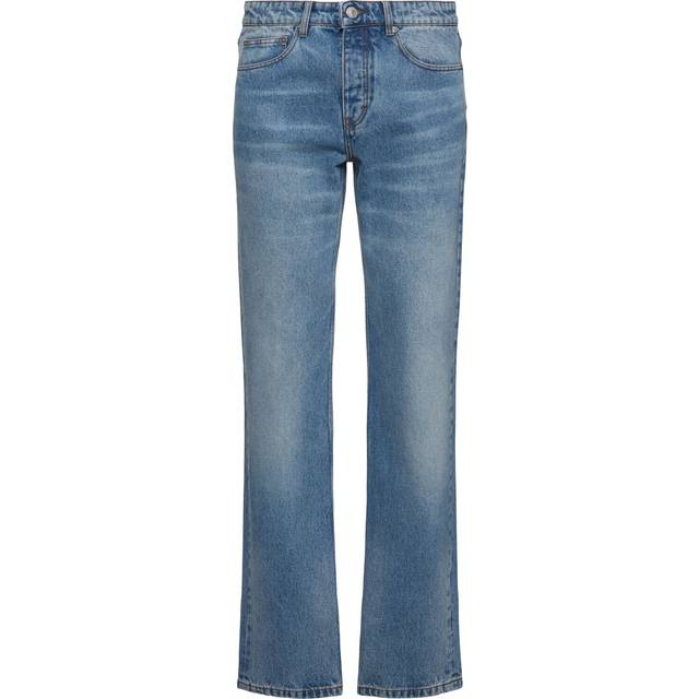 Ami Logo Straight Jeans - Blue - 32