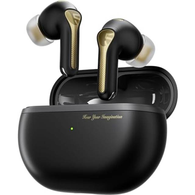 SoundPEATS Capsule3 Pro+ Trådlösa hörlurar Hi Res Audio med LDAC, In Ear Bluetooth hörlurar med aktiv brusreducering, HiFi Stereo Sound mit XMEMS Treiber, Adaptiv ANC, 6 Mics, App-kontroll, 43 timmars