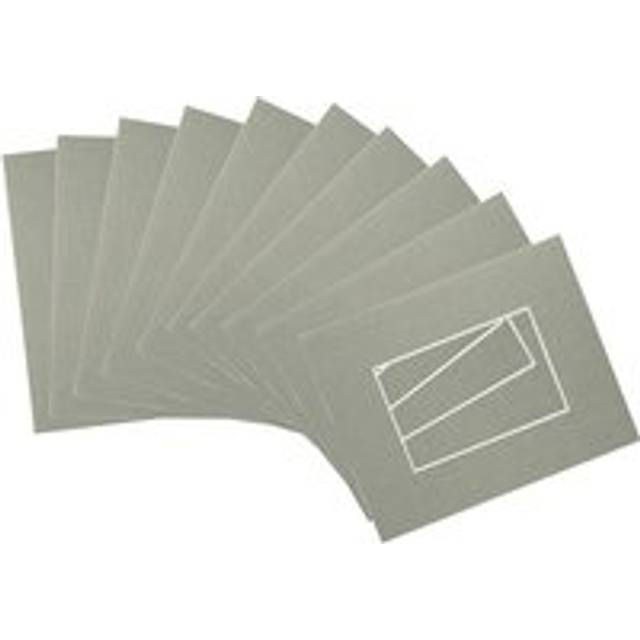 A4 Frame Picture Mounts - for A5 (6" x 8") Image - Pack of 10 - Grey
