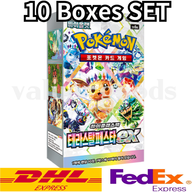 [5box] Pokemon Card Scarlet&violet Terastal Festival Ex Booster Box Sv8a Korean.