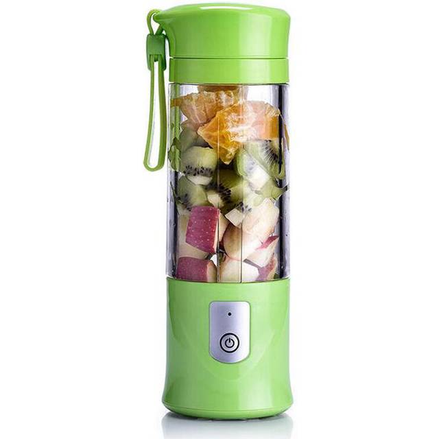 (Green) 420ML Mini USB Portable Electric Fruit Juicer Smoothie Maker Blender Machine Cup