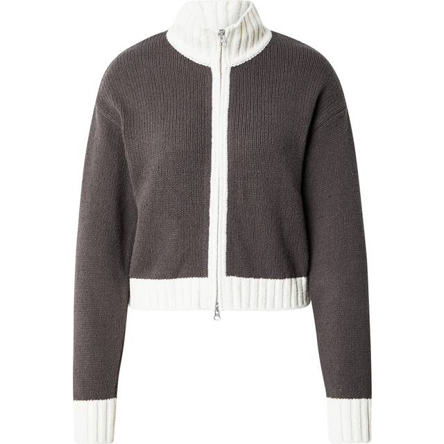 Samsøe Salou Cardigan 15178 Dam Stickade Tröjor Stl. M - Från Magasin - Beluga Contrast (M)