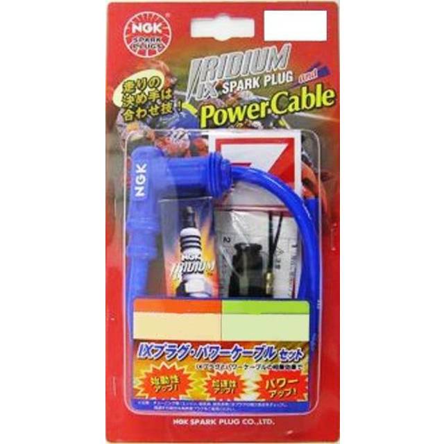 NGK Spark Plug Iridium Power Cable IX+ (1 piece/blister pack) [6964] IXP-4 blue