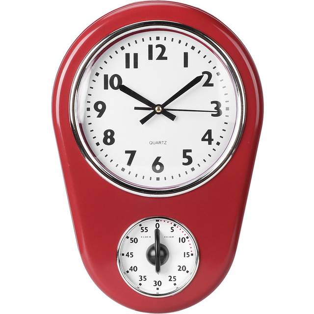 Vintage Wall Big Watch Hanging Clock Home Kitchen Timer