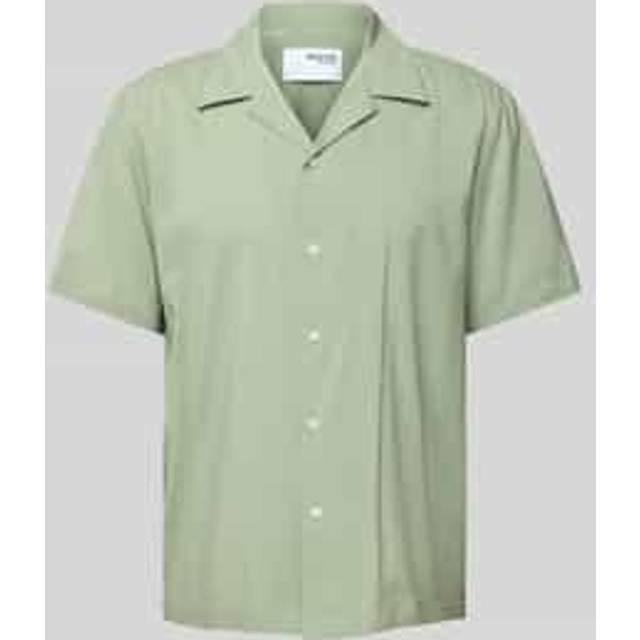 SELECTED HOMME Air Organic Cotton Modal Regular Fit Shirt, Iceberg Green Fan