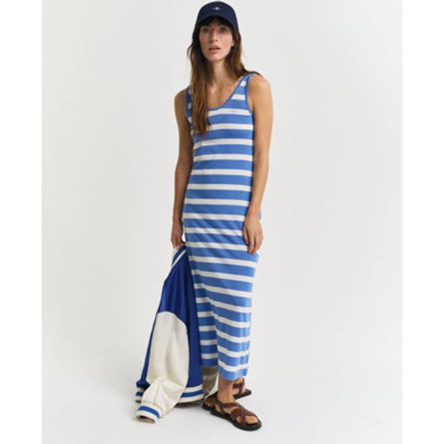 GANT Women Striped Tank Top Midi Jersey Dress (XL)