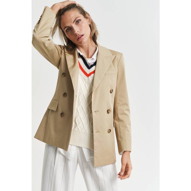 GANT Dam Slim fit bomullskavaj (46)