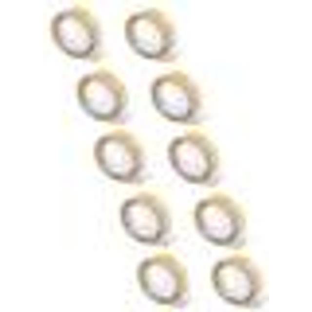 10x 3D Embossing Label Tape compatible with Dymo E-303, E-202E, E-505, E-404, E-101 Label Printer 3m x 9 mm, White on Yellow - Vhbw