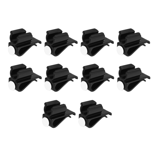 10 Pack Golf Club Bag Clips on Putter Clamp Holder Organizer Plastic Black Putting Clip Accessories