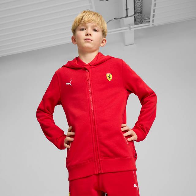 PUMA Scuderia Ferrari Hp Race Hoodie Youth, Red, size 9-10 Youth - Rosso Corsa (9-10 Youth)