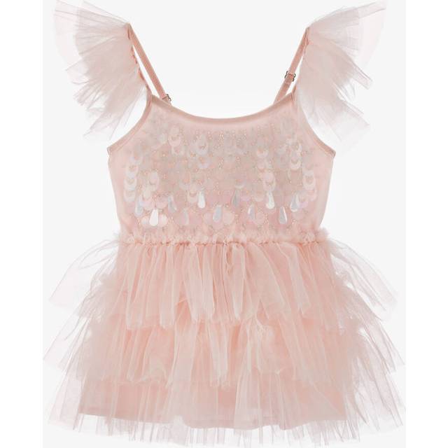 Tutu Du Monde Baby Girls Pale Pink Sequin Embellished Tulle Dress - 6-12 month