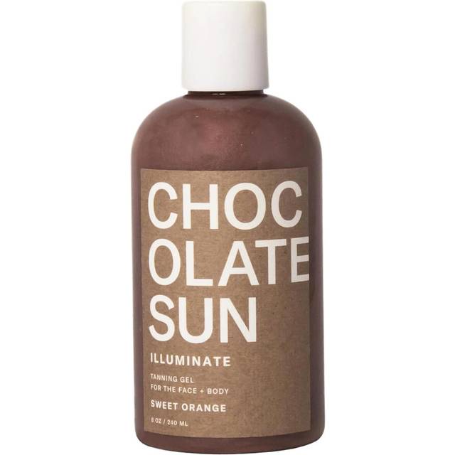 Chocolate Sun  Organic ILLUMINATE Face  Body Tanning Gel  Clean NonToxic Sunless Tanning Medium to Dark 8 oz  236 ml