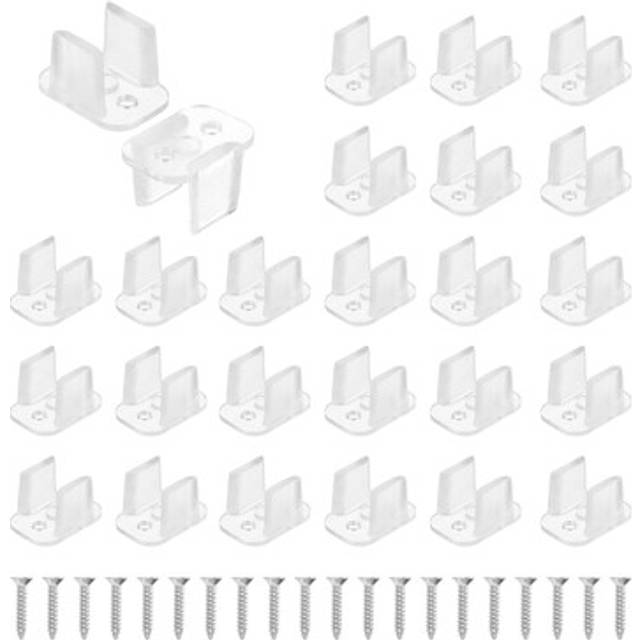 Led strip light clips for 6x12mm neon rgb light cable ribbon, two hole 60pcs