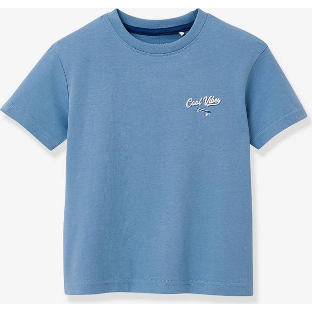 Boy's printed T-shirt - CYRILLUS Organic cotton blue