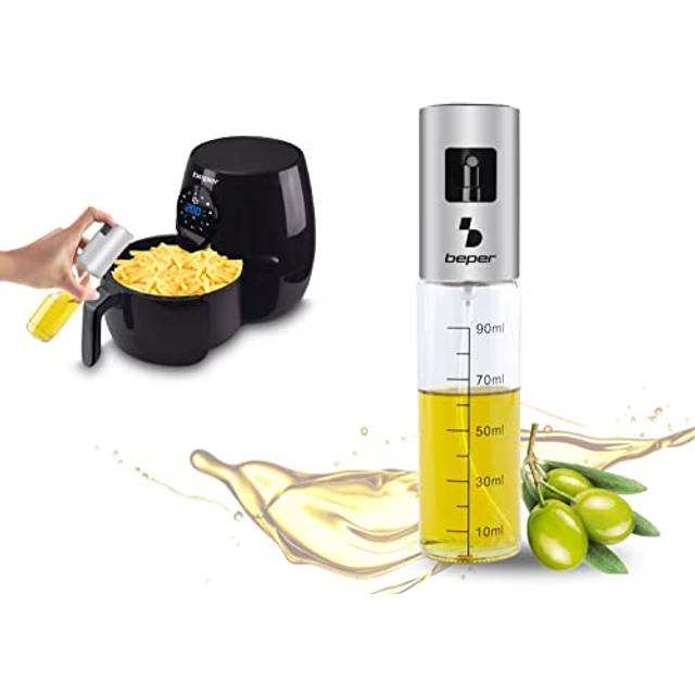 BEPER C102SPE001 Oil Spray Bottle with Graduated Glass - Oil Sprayer for Cooking Air Fryer