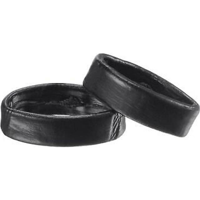 Pu leather loops retaining ring keeper for 16mm width watch band, black 2 pcs