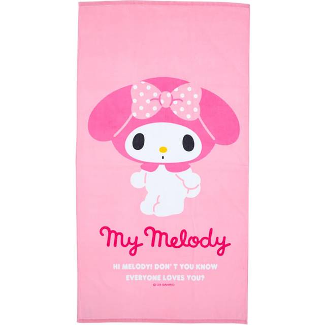 SANRIO Big Towel My Melody Cotton Width 80 x Depth x Height 150cm Pool Supplies Name Space on Tag Beach Towel Leisure Towel 178110 100% Approx. 0.2