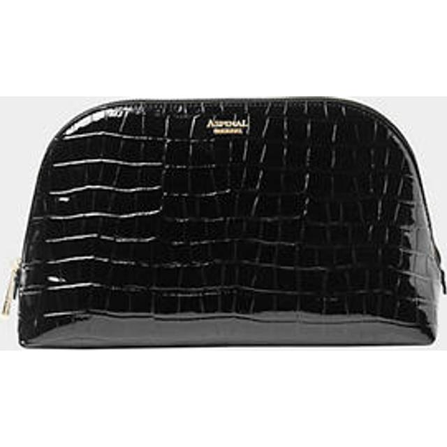 Aspinal of London Patent Croc Classic Toiletry Bag