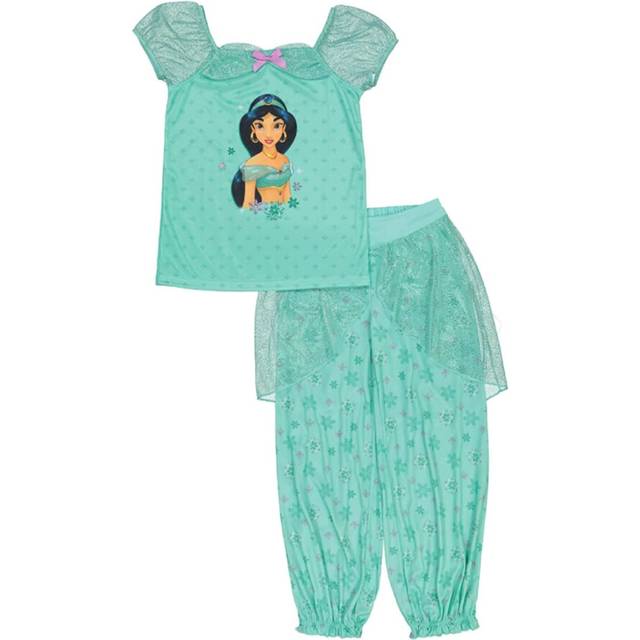 Disney Girls' Princess 2-Piece Loose-Fit Pajamas Set  LOVE JASMINE 2
