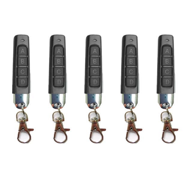 433mhz Wireless Remote Control Receiver Electric Rolling Shutter Door Gate Garage Door with Keychain for Home
