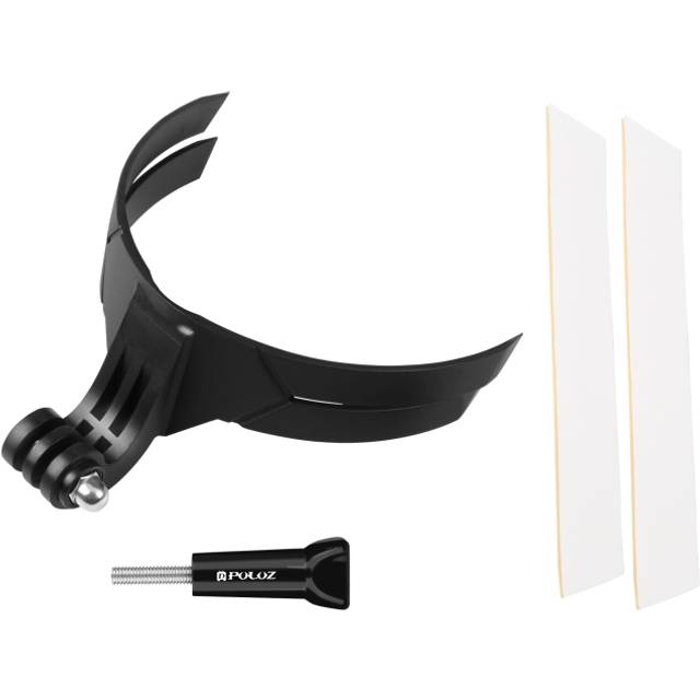 PULUZ Bending Action Camera Motorcycle Helmet Chin Mount (Black)